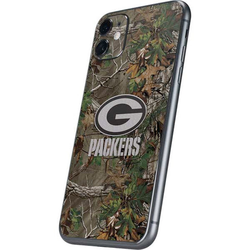 NFL Green Bay Packers Realtree Xtra Green Camo iPhone 11 Skin