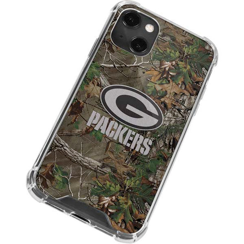 NFL Green Bay Packers Realtree Xtra Green Camo iPhone 13 Mini Clear Case