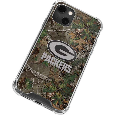 NFL Green Bay Packers Realtree Xtra Green Camo iPhone 14 Plus Clear Case
