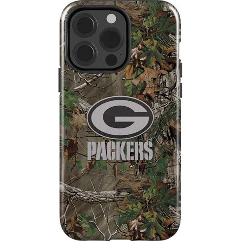 NFL Green Bay Packers Realtree Xtra Green Camo iPhone 14 Pro Impact Case