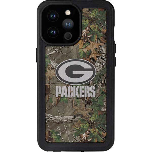 NFL Green Bay Packers Realtree Xtra Green Camo iPhone 14 Pro Max Waterproof Case