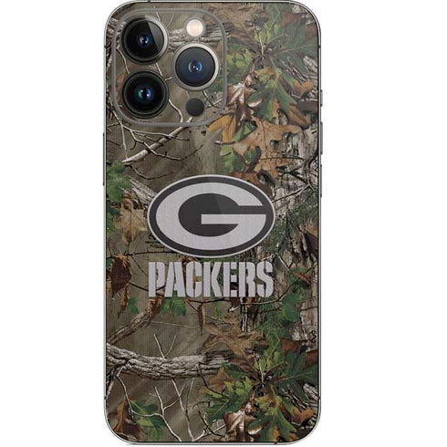 NFL Green Bay Packers Realtree Xtra Green Camo iPhone 14 Pro Skin