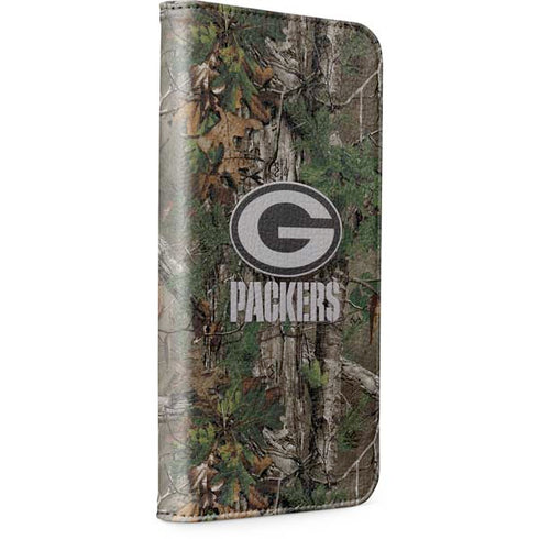 NFL Green Bay Packers Realtree Xtra Green Camo iPhone 15 Pro Folio Case