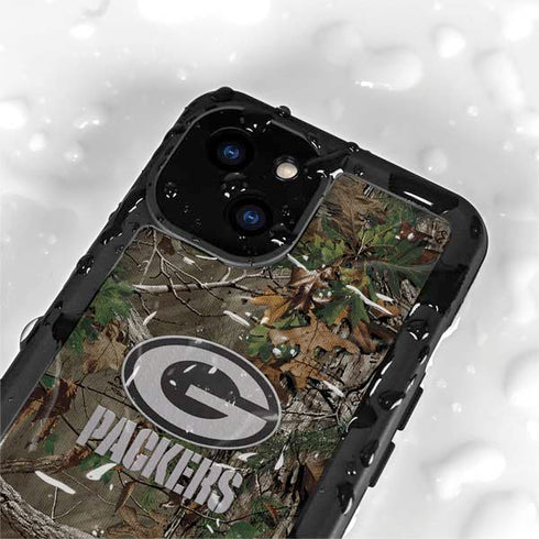NFL Green Bay Packers Realtree Xtra Green Camo iPhone 15 Waterproof Case