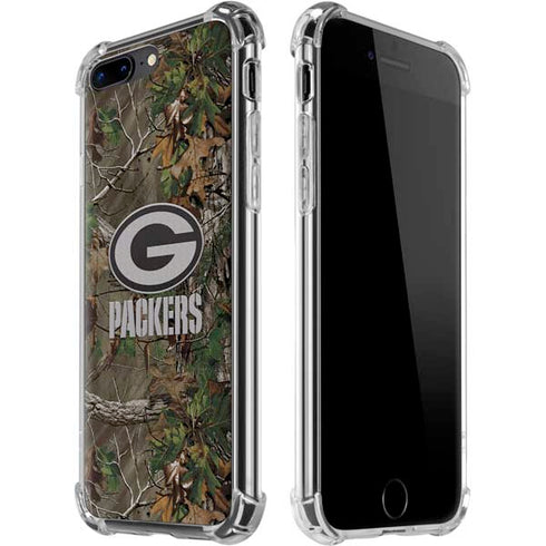 NFL Green Bay Packers Realtree Xtra Green Camo iPhone 7/8 Plus Clear Case