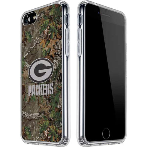 NFL Green Bay Packers Realtree Xtra Green Camo iPhone SE (2nd & 3rd Gen) Clear Case