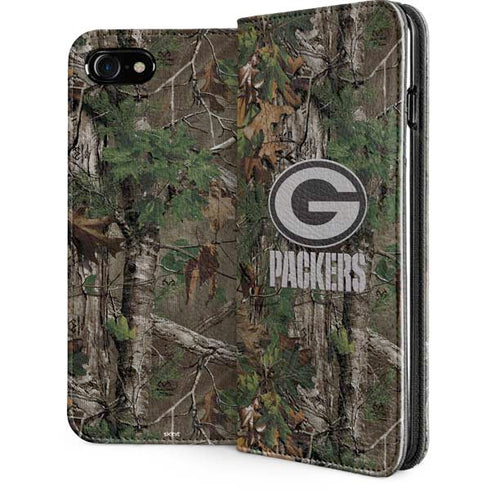 NFL Green Bay Packers Realtree Xtra Green Camo iPhone SE (2nd & 3rd Gen) Folio Case