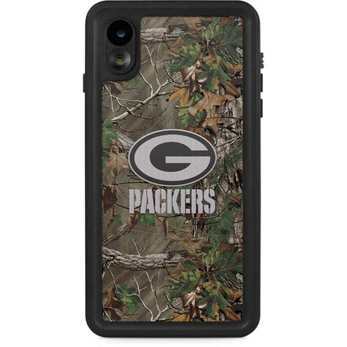 NFL Green Bay Packers Realtree Xtra Green Camo iPhone XR Waterproof Case