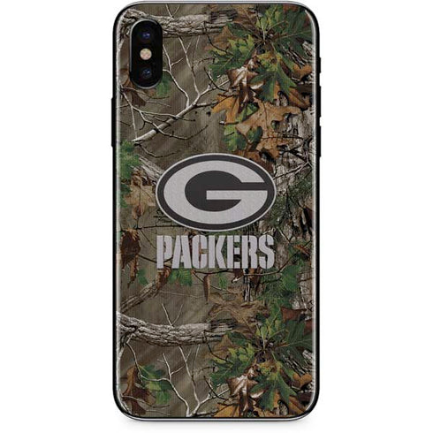 NFL Green Bay Packers Realtree Xtra Green Camo iPhone XS Skin