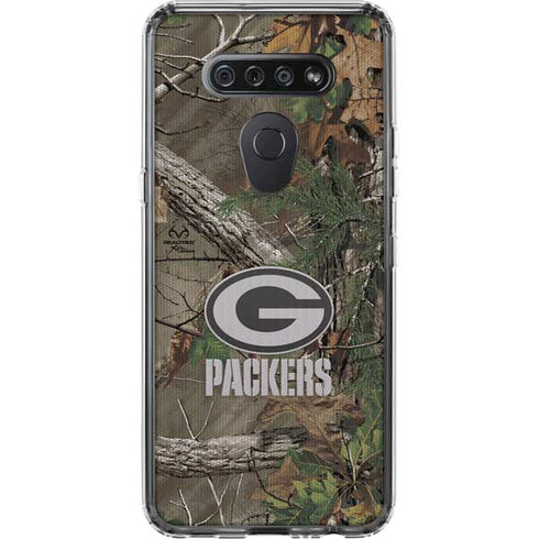 NFL Green Bay Packers Realtree Xtra Green Camo LG K51/Q51 Clear Case
