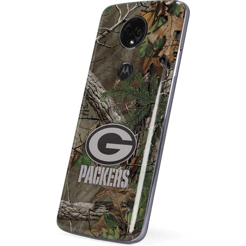 NFL Green Bay Packers Realtree Xtra Green Camo Moto E5 Plus Skin