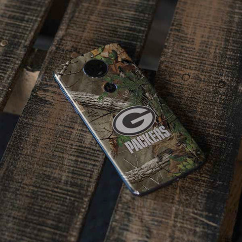 NFL Green Bay Packers Realtree Xtra Green Camo Moto E5 Plus Skin