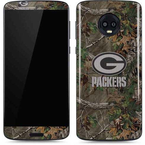 NFL Green Bay Packers Realtree Xtra Green Camo Moto G6 Skin