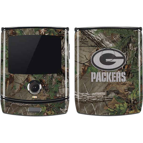 NFL Green Bay Packers Realtree Xtra Green Camo Motorola RAZR Skin