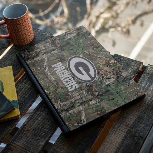 NFL Green Bay Packers Realtree Xtra Green Camo MSI GS65 Stealth Laptop Skin