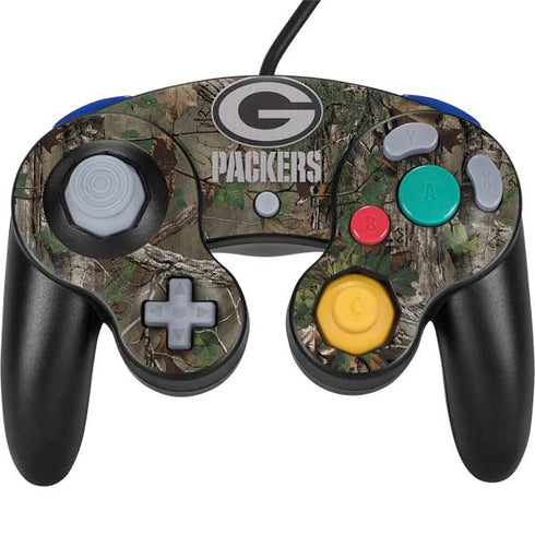 NFL Green Bay Packers Realtree Xtra Green Camo Nintendo GameCube Controller Skin
