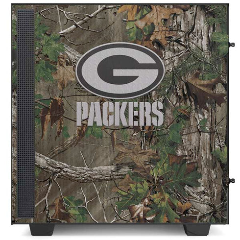 NFL Green Bay Packers Realtree Xtra Green Camo NZXT H510 Compact ATX Mid-Tower Case Skin