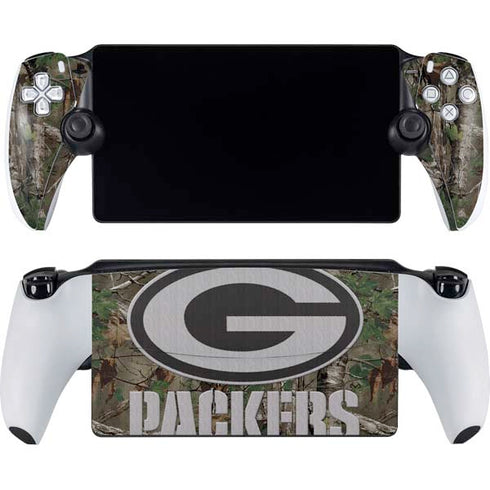 NFL Green Bay Packers Realtree Xtra Green Camo PlayStation Portal Remote Player Skin