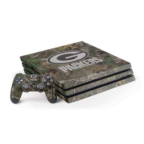 NFL Green Bay Packers Realtree Xtra Green Camo PS4 Pro Bundle Skin