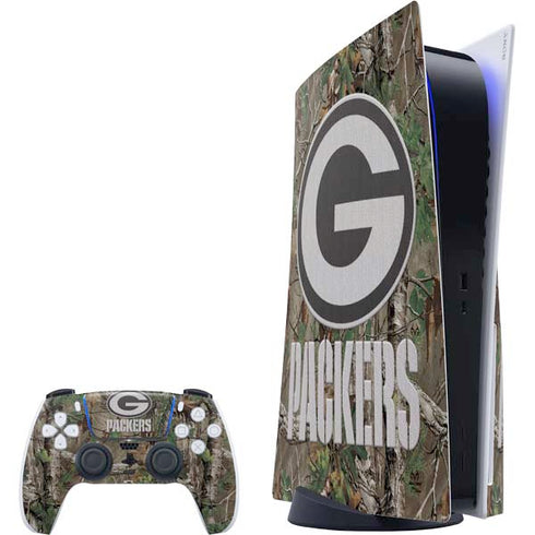 NFL Green Bay Packers Realtree Xtra Green Camo PS5 Bundle Skin