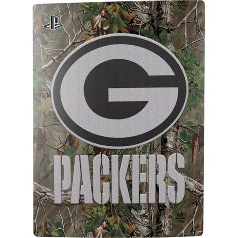 NFL Green Bay Packers Realtree Xtra Green Camo PS5 Console Skin