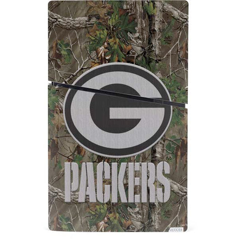 NFL Green Bay Packers Realtree Xtra Green Camo PS5 Slim Digital Edition Bundle Skin