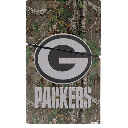 NFL Green Bay Packers Realtree Xtra Green Camo PS5 Slim Digital Edition Console Skin