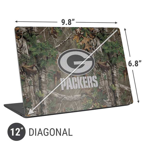 NFL Green Bay Packers Realtree Xtra Green Camo Universal Laptop 12in (9.8 x 6.8in) Skin