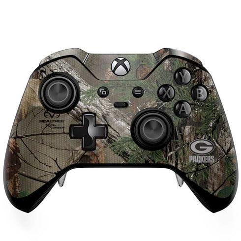 NFL Green Bay Packers Realtree Xtra Green Camo Xbox One Elite Controller Skin