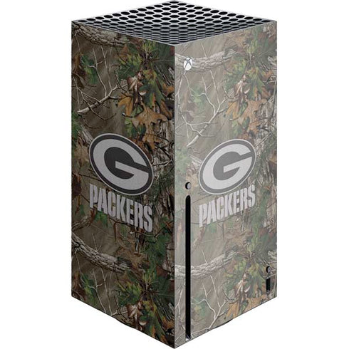 NFL Green Bay Packers Realtree Xtra Green Camo Xbox Series X Console Skin