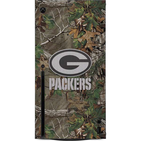 NFL Green Bay Packers Realtree Xtra Green Camo Xbox Series X Console Skin