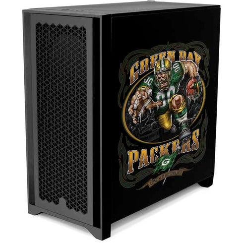 Liquid Blue NFL Green Bay Packers Running Back Corsair 4000D Tempered Glass Mid-Tower ATX Case Skin