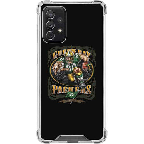 Liquid Blue NFL Green Bay Packers Running Back Galaxy A72 5G Clear Case