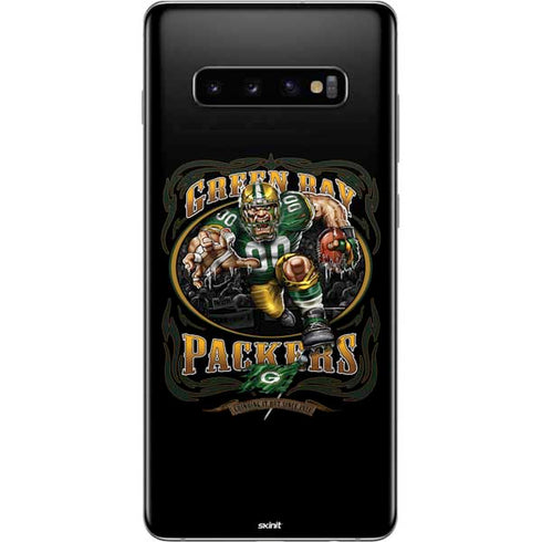 Liquid Blue NFL Green Bay Packers Running Back Galaxy S10 Plus Skin