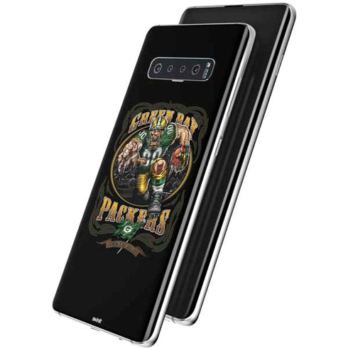 Liquid Blue NFL Green Bay Packers Running Back Galaxy S10 Plus Skin