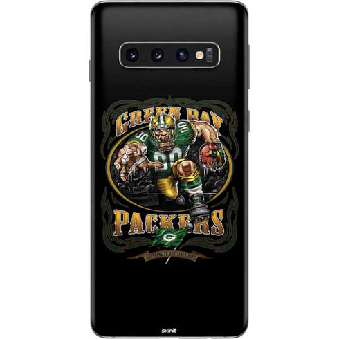 Liquid Blue NFL Green Bay Packers Running Back Galaxy S10 Skin