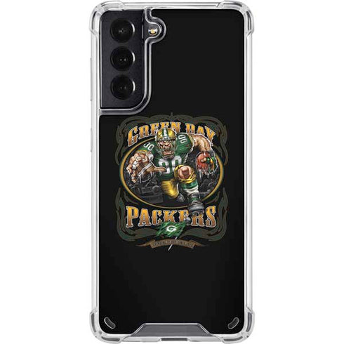 Liquid Blue NFL Green Bay Packers Running Back Galaxy S21 5G Clear Case