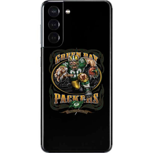 Liquid Blue NFL Green Bay Packers Running Back Galaxy S21 5G Skin