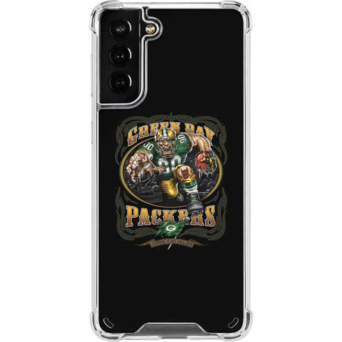 Liquid Blue NFL Green Bay Packers Running Back Galaxy S21 Plus 5G Clear Case