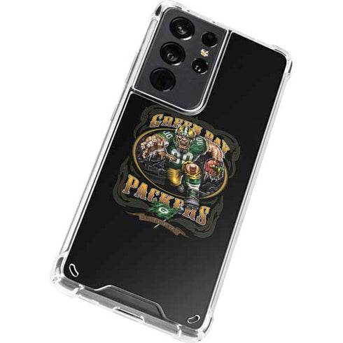 Liquid Blue NFL Green Bay Packers Running Back Galaxy S21 Ultra 5G Clear Case