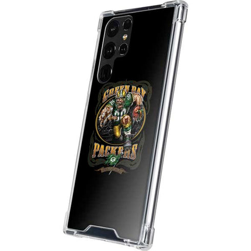 Liquid Blue NFL Green Bay Packers Running Back Galaxy S22 Ultra Clear Case