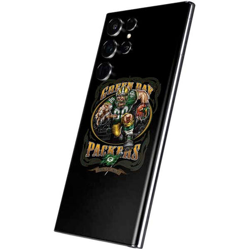 Liquid Blue NFL Green Bay Packers Running Back Galaxy S22 Ultra Skin