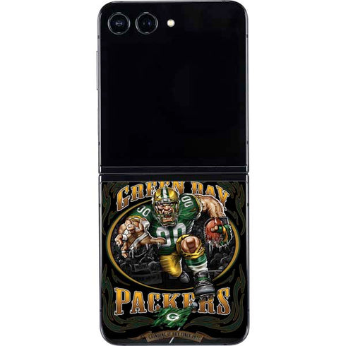 Liquid Blue NFL Green Bay Packers Running Back Galaxy Z Flip5 5G Skin