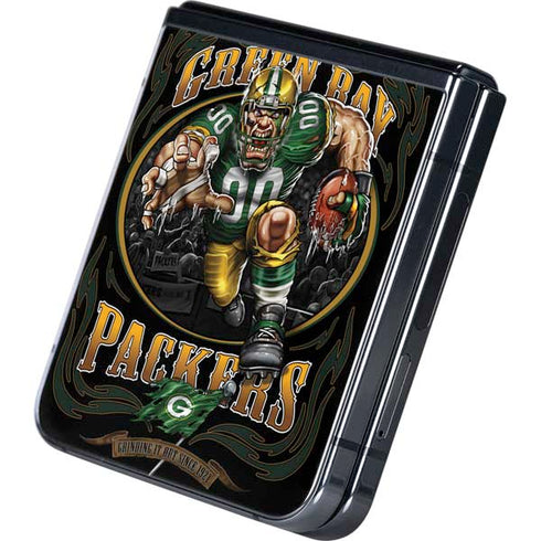 Liquid Blue NFL Green Bay Packers Running Back Galaxy Z Flip5 5G Skin