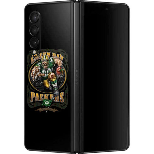 Liquid Blue NFL Green Bay Packers Running Back Galaxy Z Fold3 5G Skin