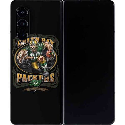 Liquid Blue NFL Green Bay Packers Running Back Galaxy Z Fold4 5G Skin