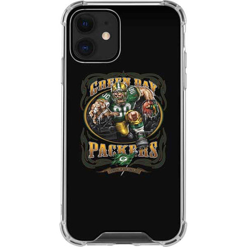Liquid Blue NFL Green Bay Packers Running Back iPhone 12 Mini Clear Case