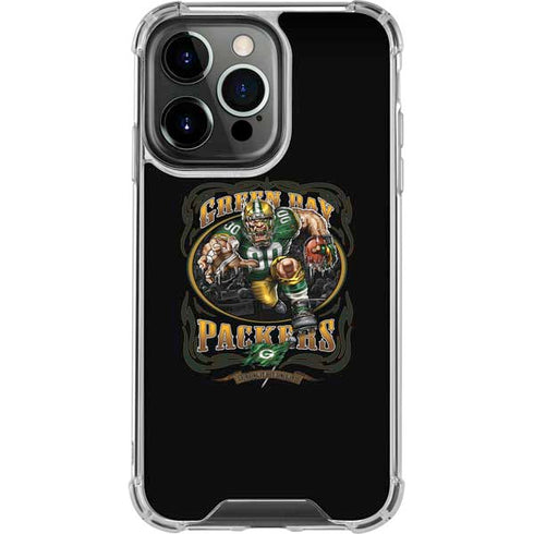 Liquid Blue NFL Green Bay Packers Running Back iPhone 13 Pro Clear Case
