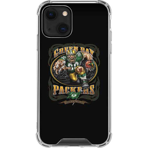 Liquid Blue NFL Green Bay Packers Running Back iPhone 14 Plus Clear Case