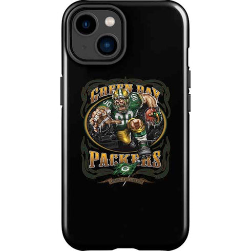 Liquid Blue NFL Green Bay Packers Running Back iPhone 15 Plus Impact Case